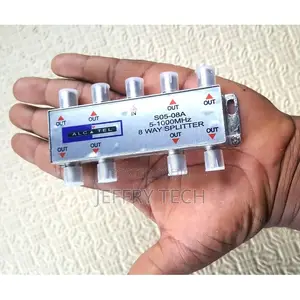 8-Way Signal Satellite TV Aerial RF Coaxial Cable Splitter