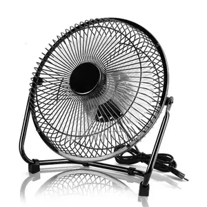 USB Powered Metal 8 Inch Portable USB Desk Fan With 2 Speeds