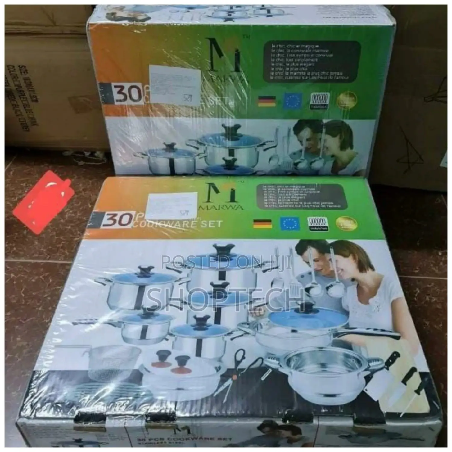 Marwa 30 Pieces Stainless Cookware Set
