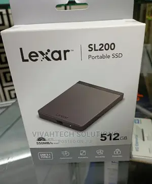 Lexar SL200 Portable External SSD 512GB - LSL200X512G-RNNNG
