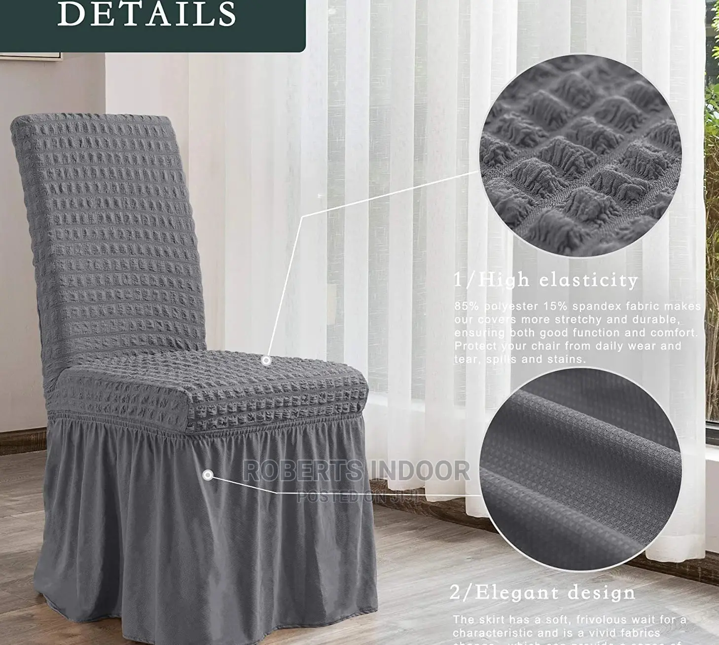 Grey Turkey Dining Sofa Cover