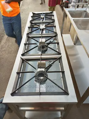Gas Cooker Stainless Steel Four Burner