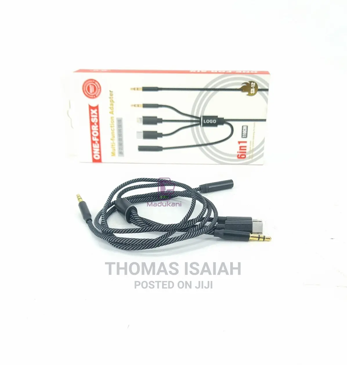 6 in 1 Multifunctional Mobile Phone Audio Adapter Splitter