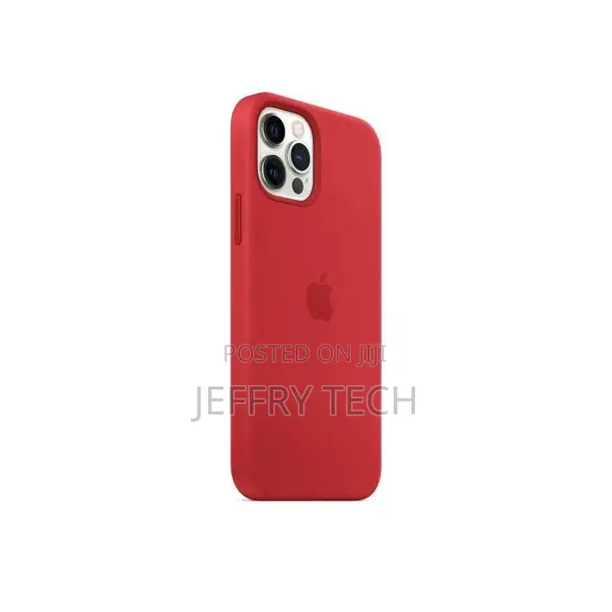 iPhone 12 Pro Max Silicone Back Case - Red