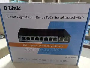 D-Link DGS-F1010P-E 10 Port 1gps With 8 Poe Port Switch