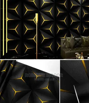 Yellow and Black 3d Wallpaper
