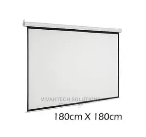 Wall Projector Screen 180CM X 180CM Manual Wall Mount