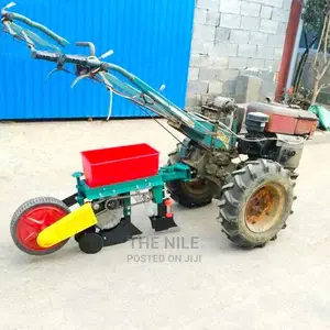 Walk Behind Tractor With Small Sowing Basket