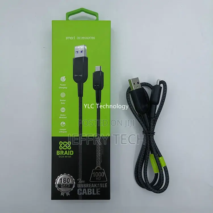 Oraimo Micro Usb Cable 1m Android Unbreakable Data Cord Li