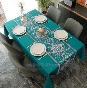 Elegant Blue Table Cloth