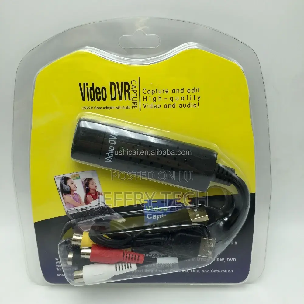 Usb 2.0 External Video DVR 4 Channel Audio Easy Cap Adapter