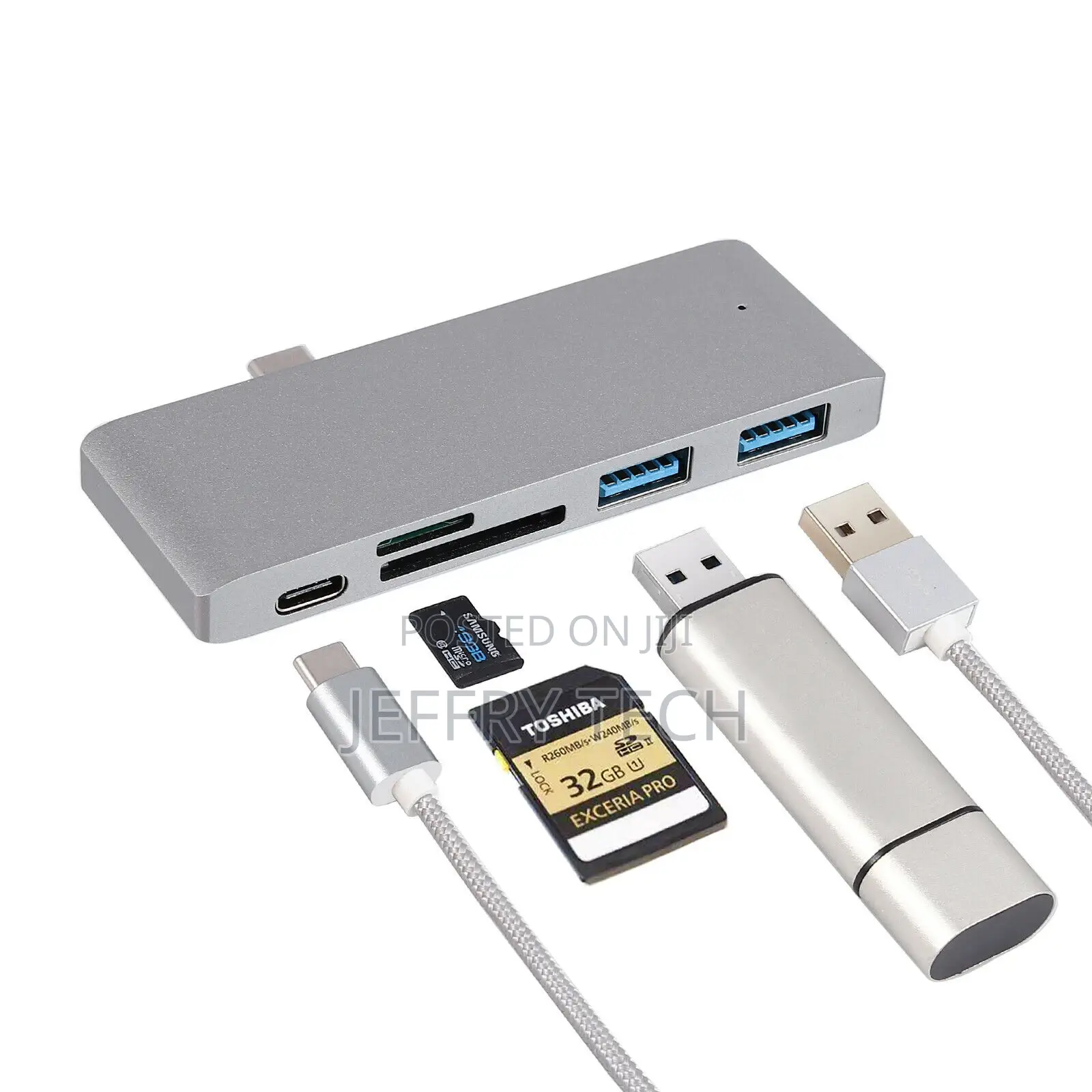 Multi 5-In-1 USB C Hub Portables Type C Hub USB 3.0 SD TF Ca