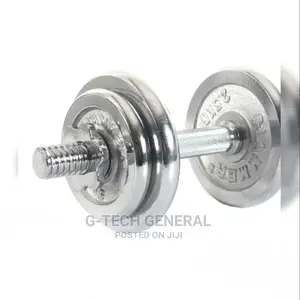 Generic Adjustable Chrome Dumbbells -10kg Set