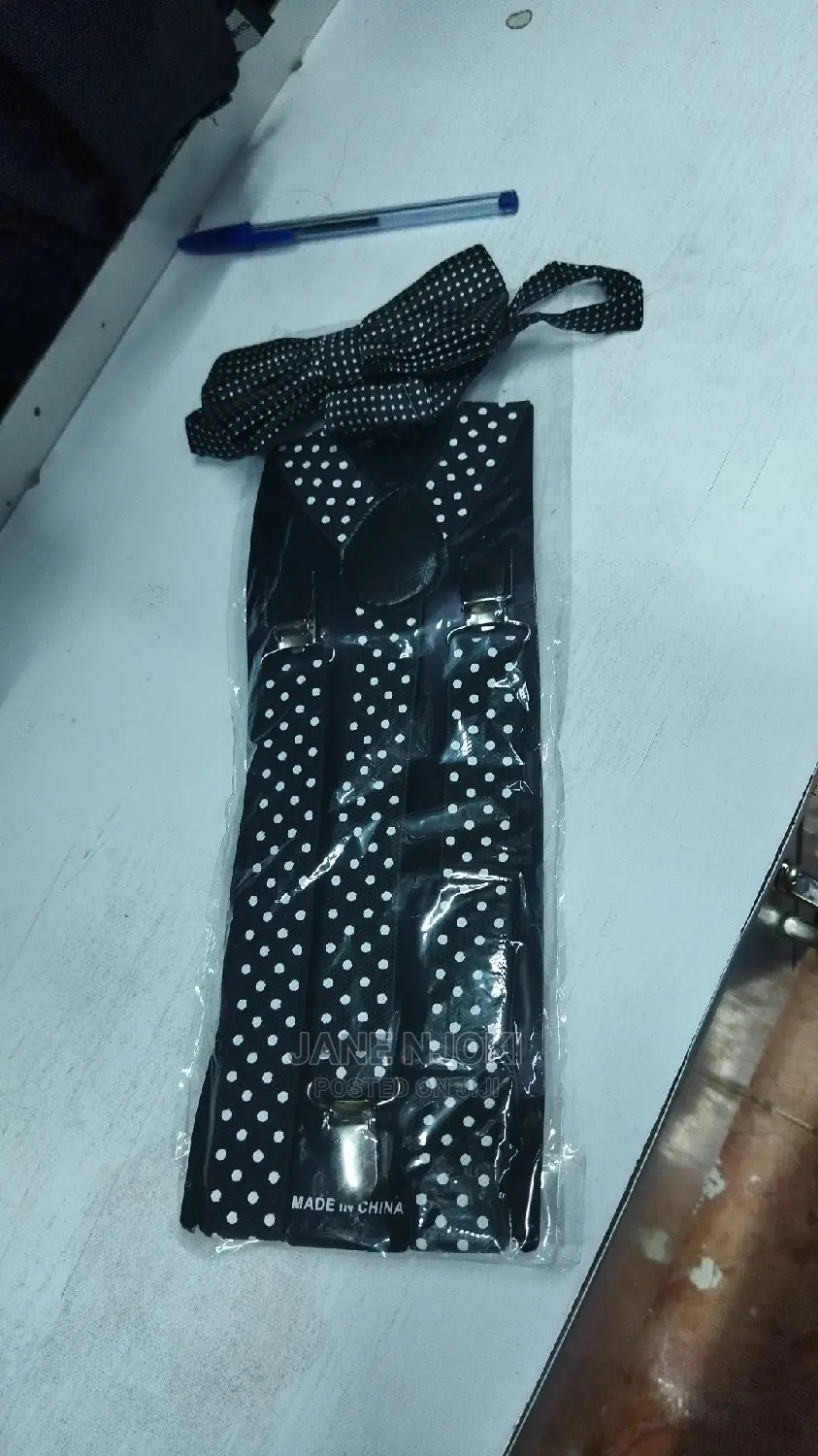 Black Dotted and Bowtie