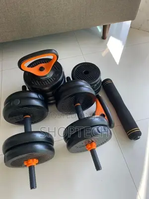 40kgs Dumbbells With Kettlebell and Barbell.