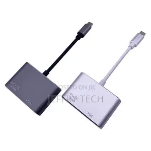 Type C to HDMI VGA Adapter USB 3.1 USB C to VGA HDMI 4K Conv