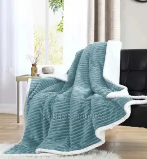 Turqouise Flannel Throw Blanket