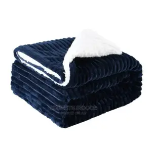 Blue Flannel Throw Blanket