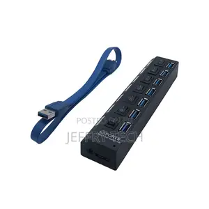 USB 3.0 Multiport Laptop OTG 7 Port USB Hub With Individual