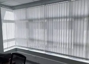 Grey Vertical Office Blinds