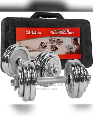 Chrome Dumbbells Set