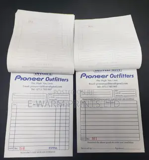 Receipt Books, Invoice Books, Delivery Books Etc