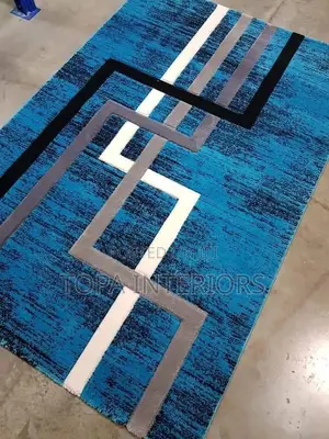 Warm and Hand Washable Blue Paris Floor Carpets