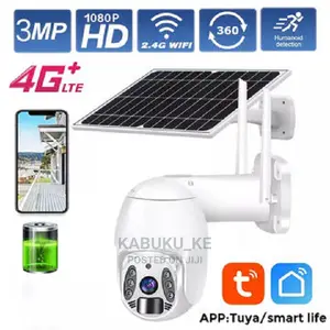4G Solar CCTV Camera Outdoor 1080P With SIM Card Slot PTZ