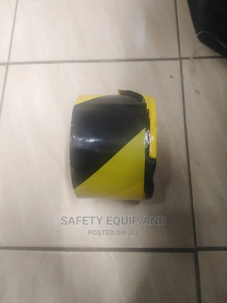 Road Safety Black and Yellow Material