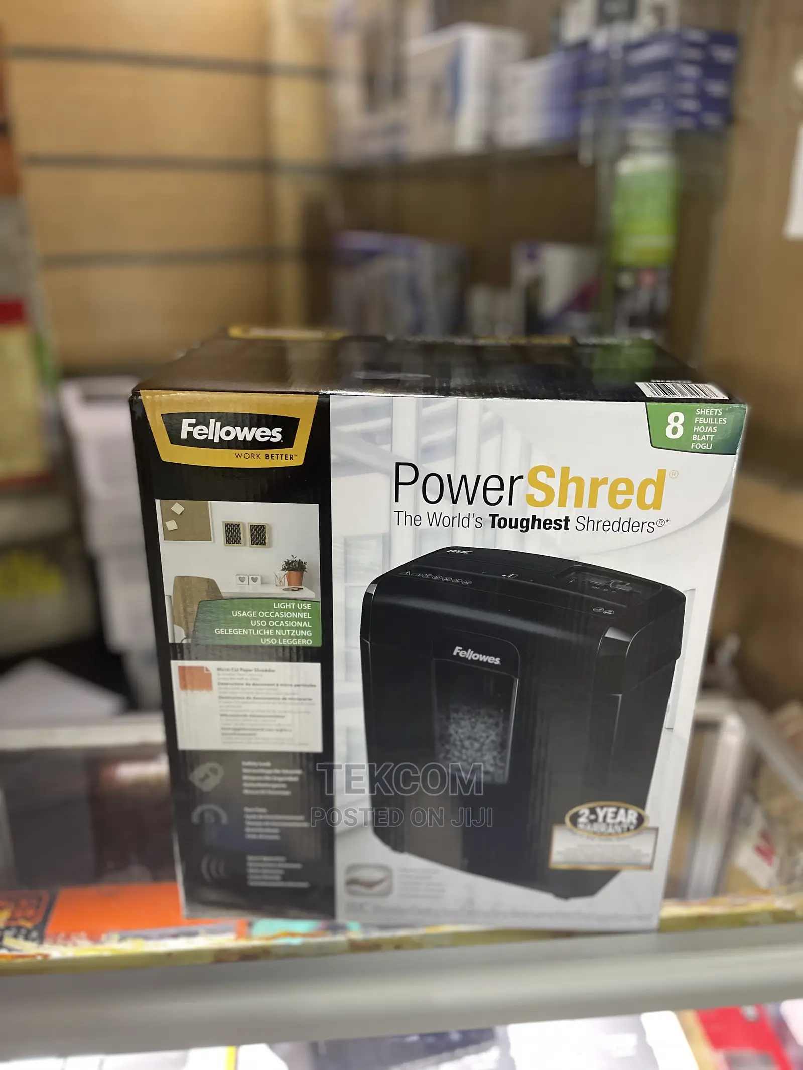 Fellowes 8MC 8 Sheets Micro Cut Shredder