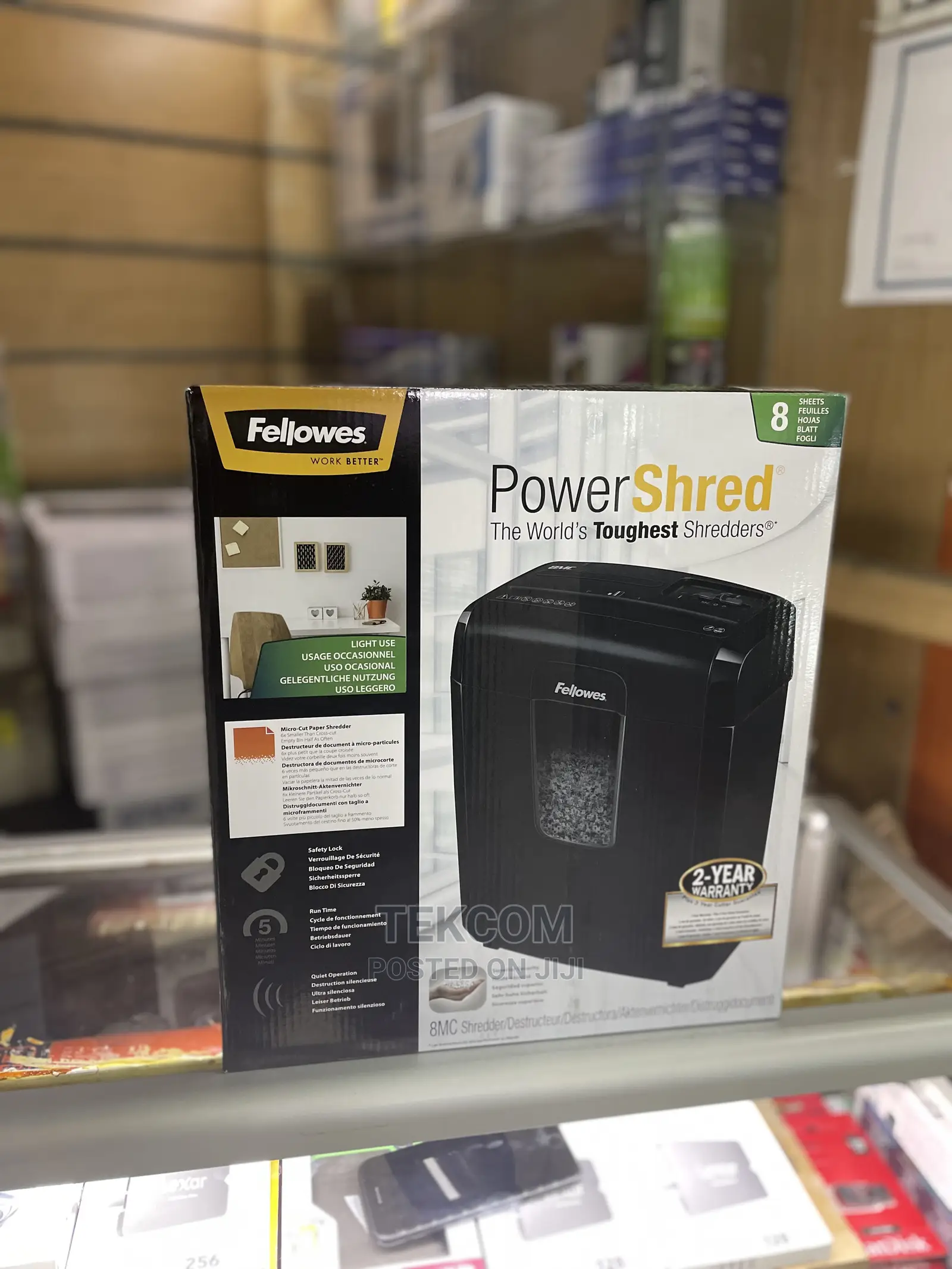 Fellowes 8 Sheets Shredder 8MC