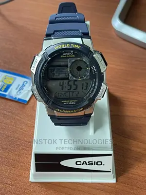 Casio Ae-1000w-1bv Digital Resin Band Sports Watch