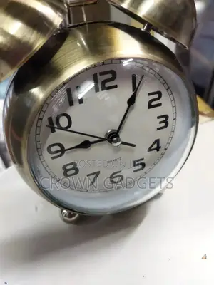 Vintage Metallic Bronze Alarm Clock