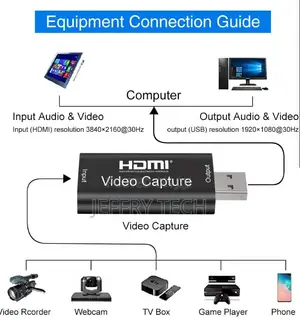 Portable Mini 1080P 4K HD Aluminum Shell Audio Video Hdmi Ca