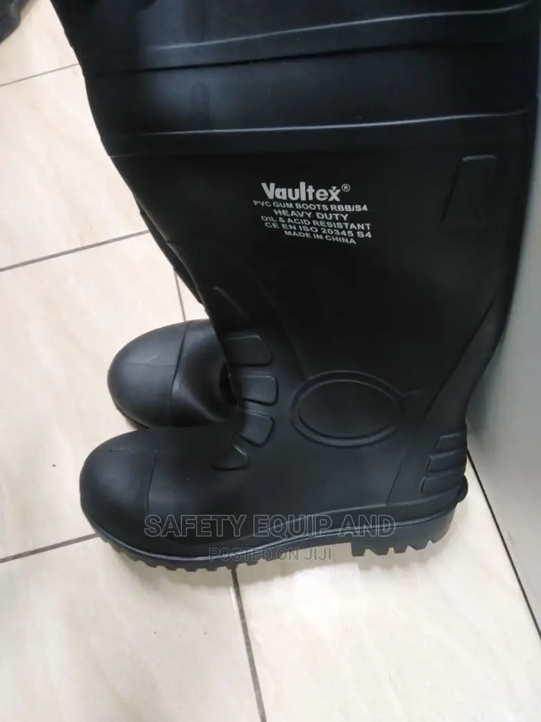 Heavy Duty Black Vaultex Gumboots