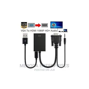 Generic VGA to HDMI Converter Adapter Cablewithaudiooutput