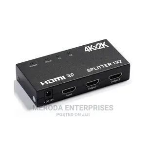 HDMI Amplifier Splitter 1x2 1 Input 2 Output 4kx2k Suppo