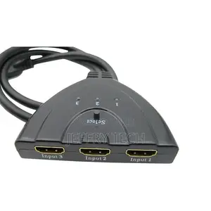 3x1 HDMI 2.0 Pigtail Switch - HDMI 3 in 1 Out Switch With Pi