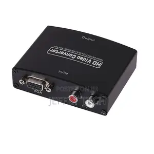 VGA#R/L Stereo Audio to HDMI Converter With Adapter Full HD