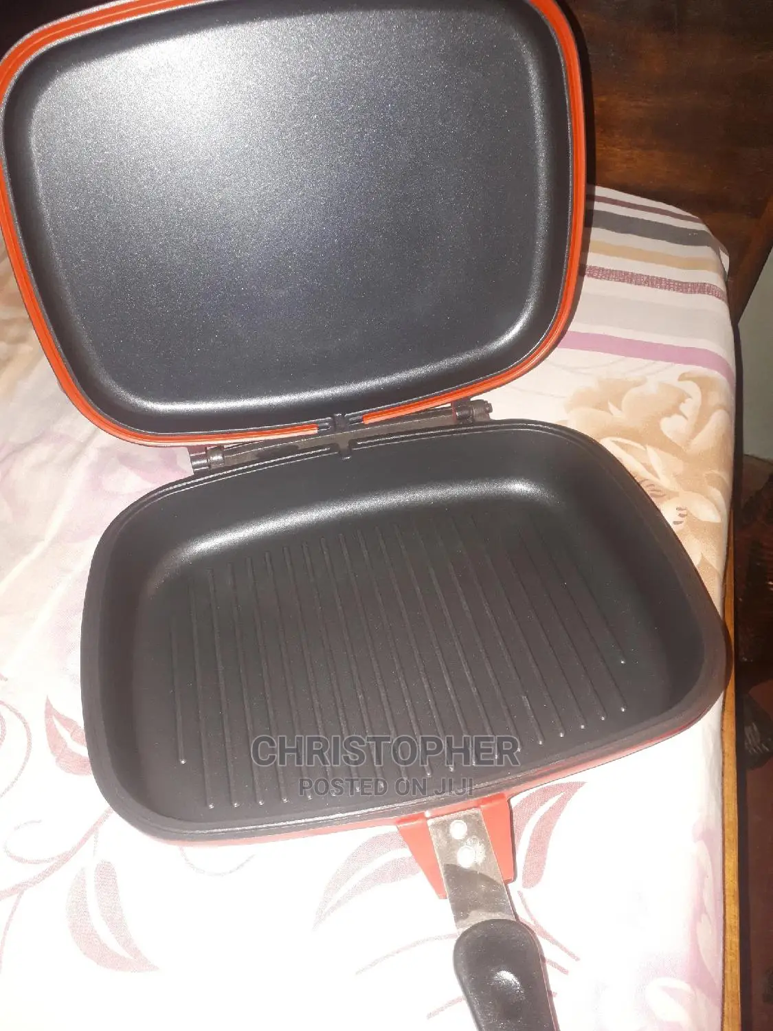 Double Grill Pan Sq Professional