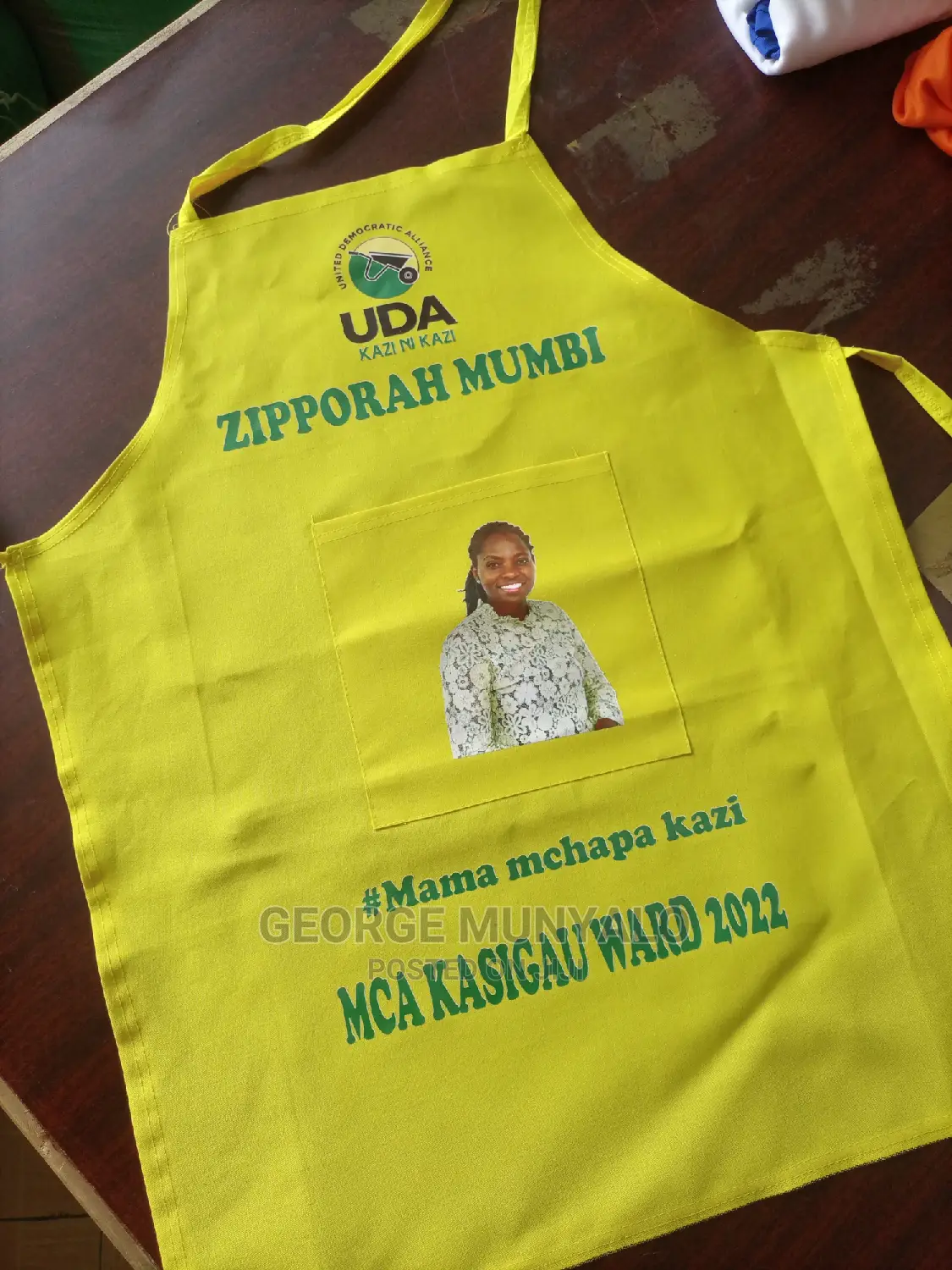 Yellow Campaign Aprons