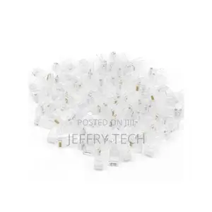 100PCS RJ45 CAT6 CAT6E Modular Plug Network Connector