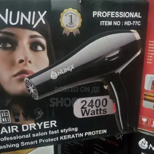 2400 Watts Nunix Hair Dryer.