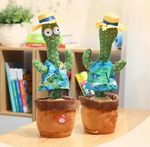 Say and Sing Electronic Cactus Toy Decor for Kids