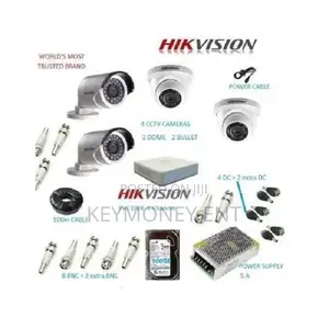 Hikvision 4 CCTV CAMERA FULL KIT 2.0 MP (With Night Vision]