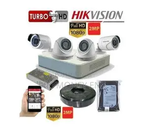 Hikvision 4 Four 1080P 2MP Full HD CCTV Cameras Complete Sys