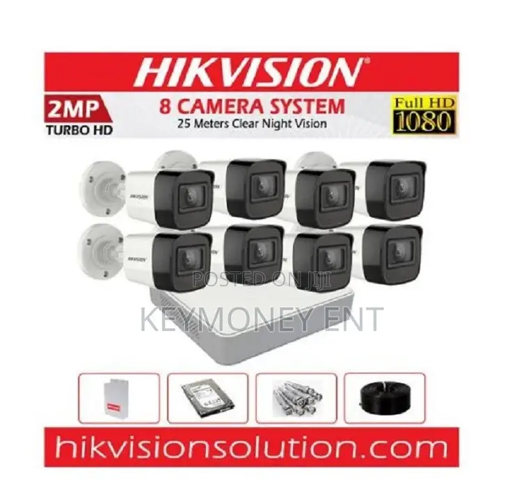 Hikvision 8 1080P 2MP Full HD CCTV Cameras Complete System