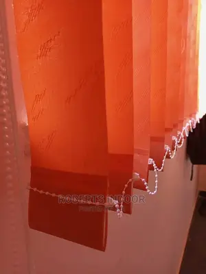 Orange Vertical Window Blinds