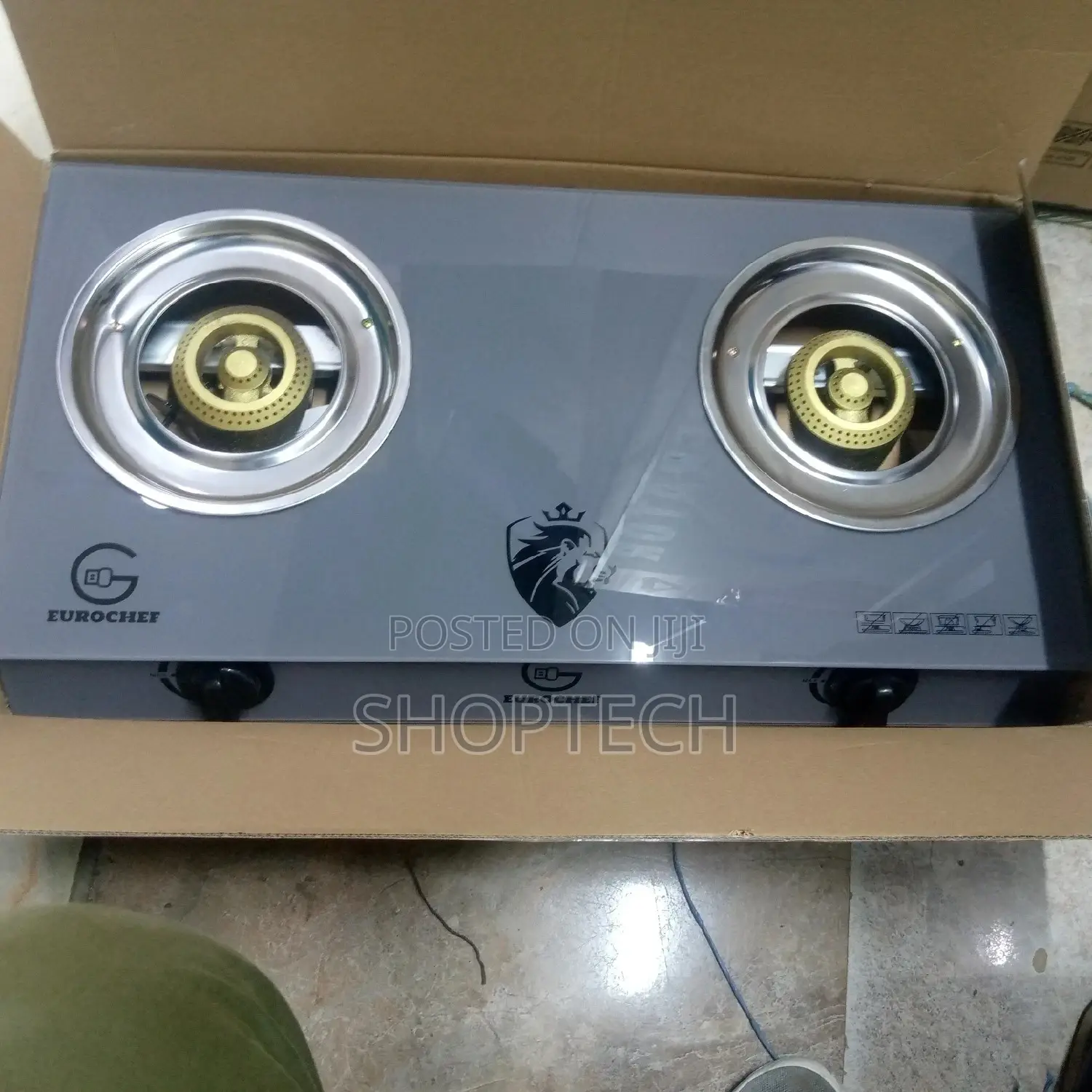 Eurochef Two Burner Glass Top