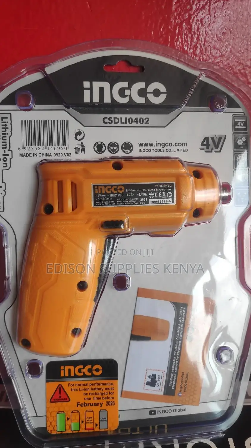 Cordless Screwdriver INGCO 4V Cordless Screwdriver Set